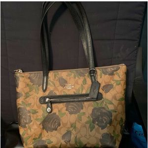 Camo rose Coach purse